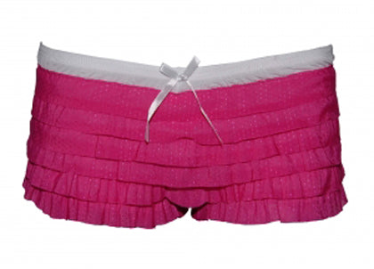 Fuchsia White Ruffle Knickers