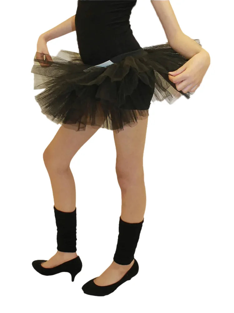 Girls' 3-Layer Tutu Skirt black