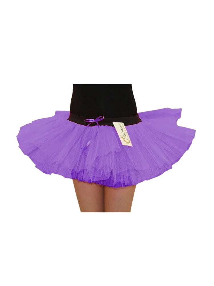 Girls' 3-Layer Tutu Skirt purple