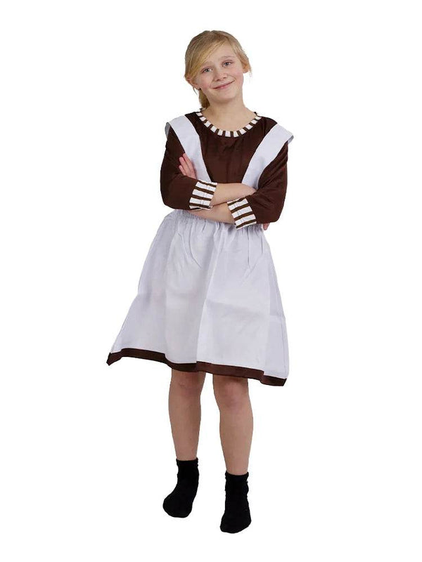 Girl's Factory Worker Costume - thefancydress.co.uk