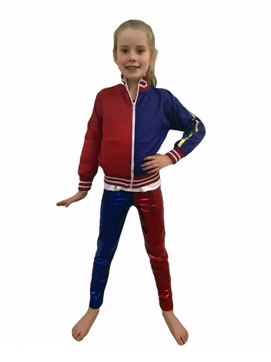 Girl's Red and Blue Jacket