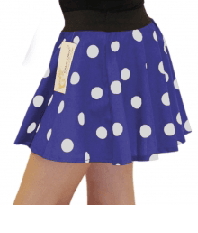 Crazy Chick Girls Polka Dot Skirt - thefancydress.co.uk