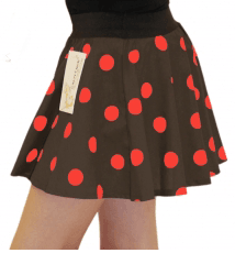 Crazy Chick Girls Polka Dot Skirt - thefancydress.co.uk