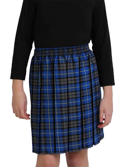 Girls Box Pleated Tartan Skirt - thefancydress.co.uk