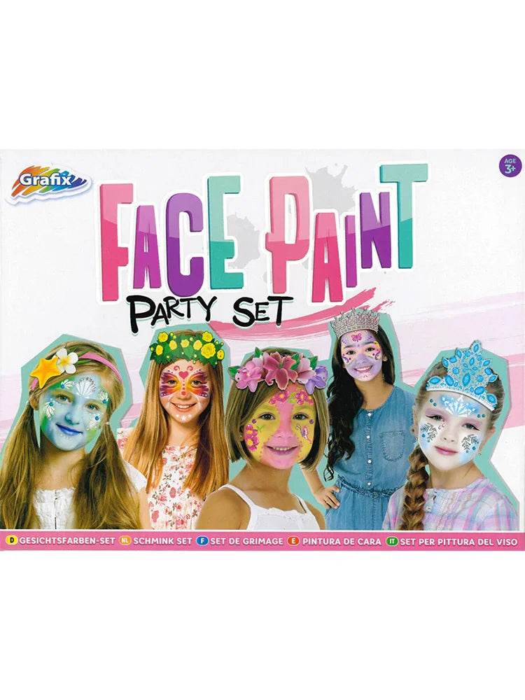 Girls Cream Face Paint Party Set - thefancydress.co.uk