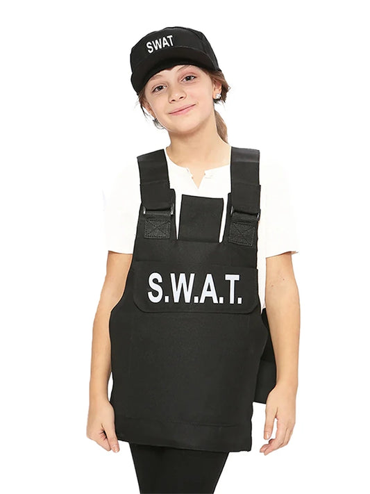 Girls Fancy SWAT Vest And Hat Set