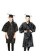 Girls Primary School Graduation Gown and Cap 2-Piece Set