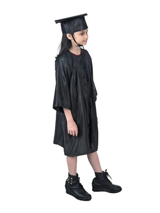 Girls Primary School Graduation Gown and Cap 2-Piece Set girl