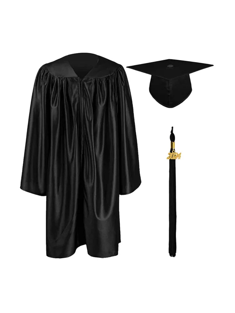 Girls Primary School Graduation Gown and Cap 2-Piece Set gown