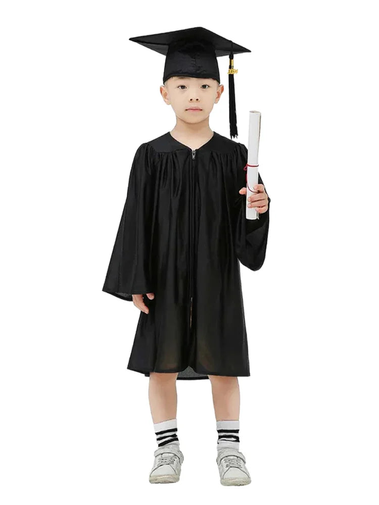 Girls Primary School Graduation Gown and Cap 2-Piece Set boy
