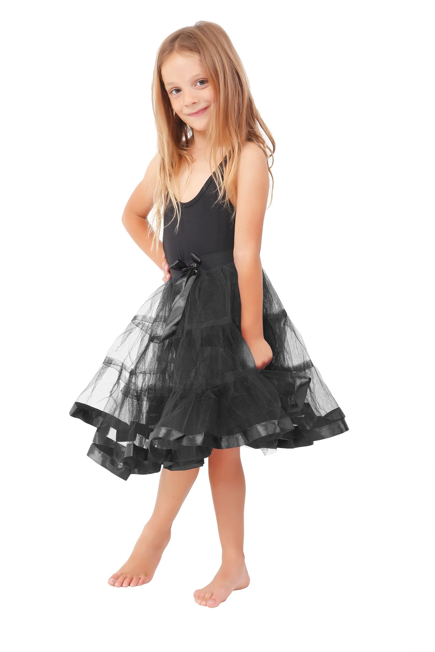Girls 2 Layer Petticoat Tutu Skirt