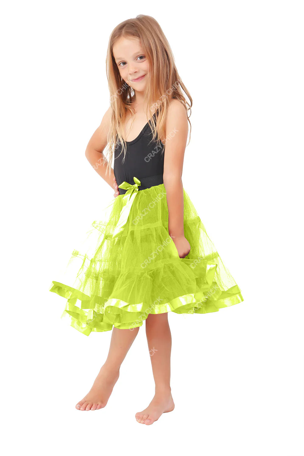 Girls 2 Layer Petticoat Tutu Skirt
