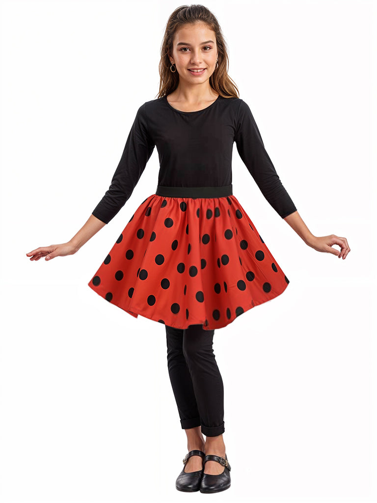 Crazy Chick Girl  Polka dot skirt