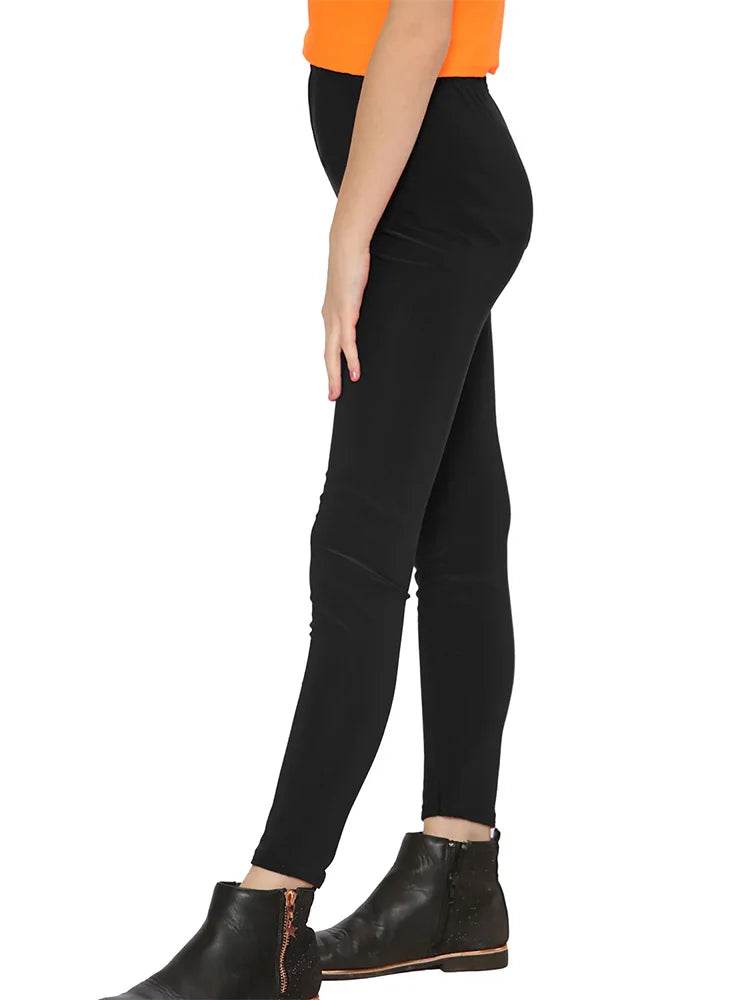 Girls' Microfibre Leggings – Full-Length, Soft & Stretchy - thefancydress.co.uk