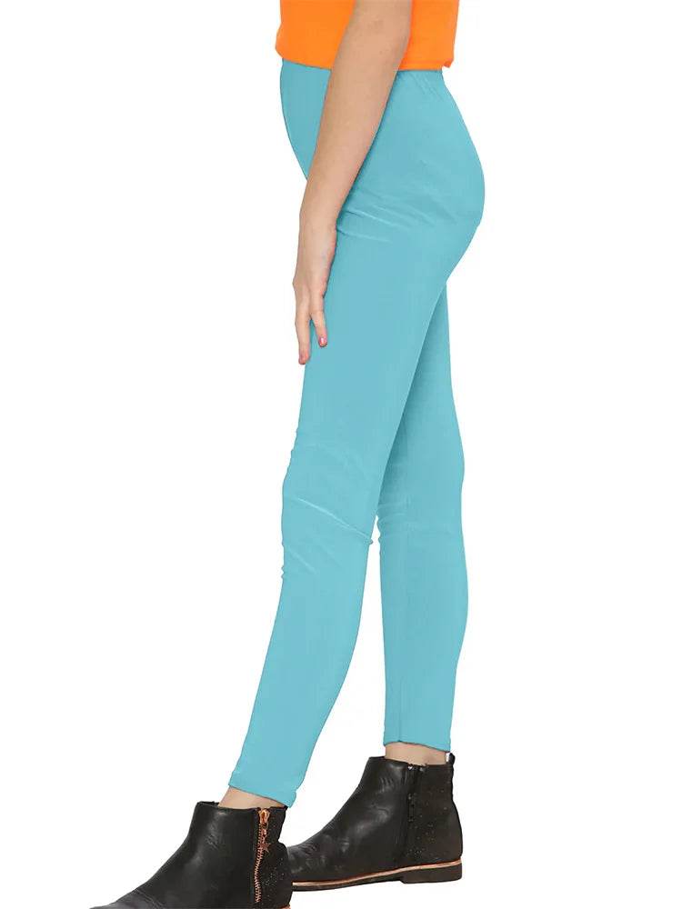 Girls' Microfibre Leggings – Full-Length, Soft & Stretchy - thefancydress.co.uk