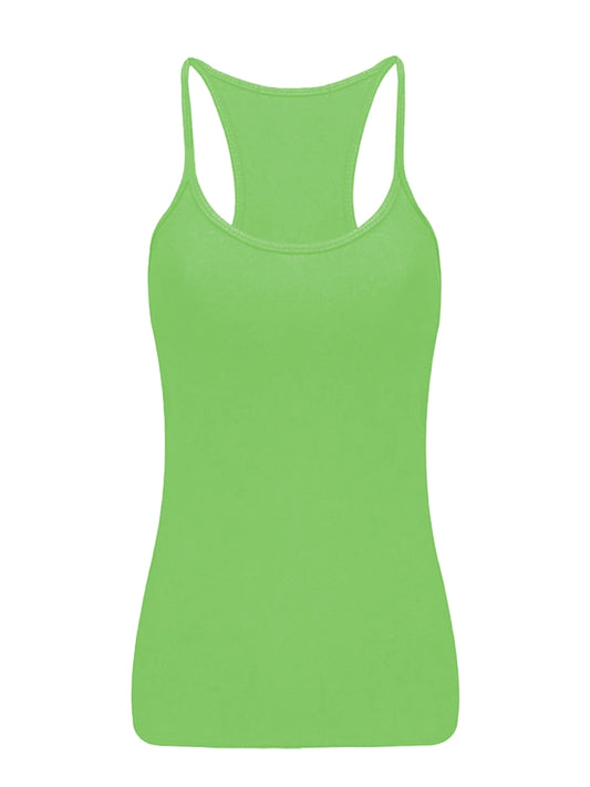 Girls Microfibre White Vest Tops