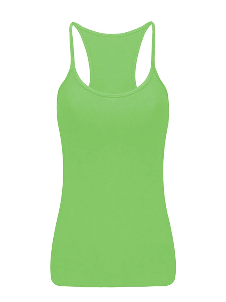 Girls Microfibre White Vest Tops