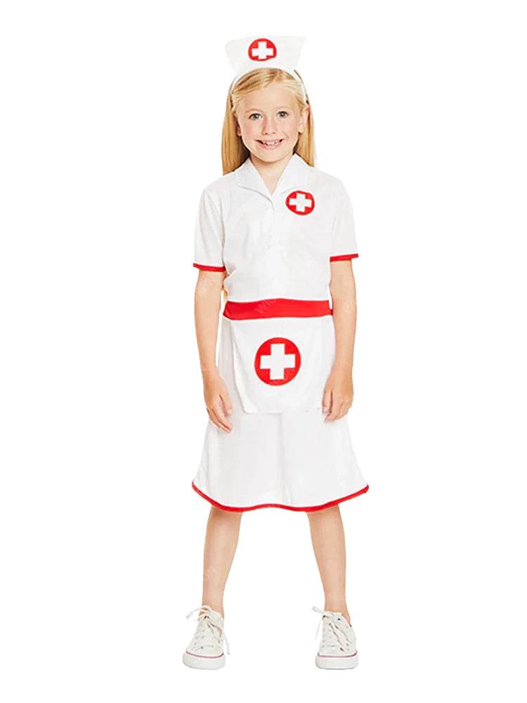 Girls Nurse Costume - thefancydress.co.uk