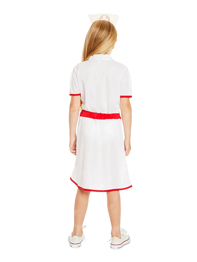 Girls Nurse Costume back