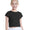 Girls Plain Short Sleeve Crop Tops black