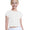 Girls Plain Short Sleeve Crop Tops white