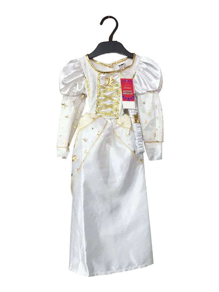 Girls White Angel Event Costume (9-12 Months) - thefancydress.co.uk