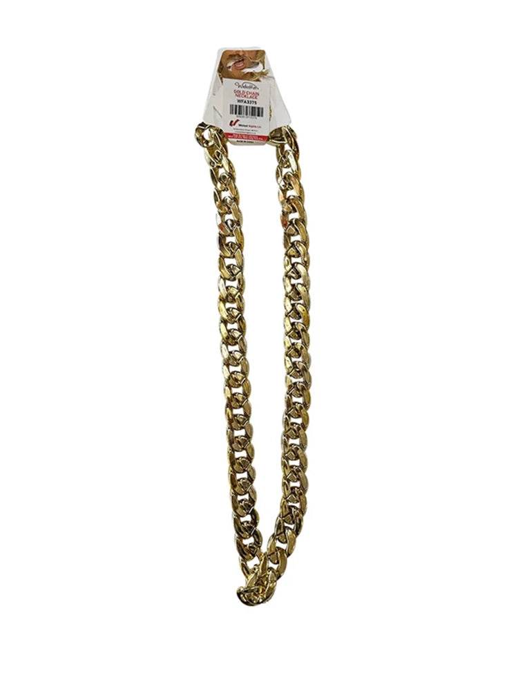 Gold Gangster Chain 81cm - thefancydress.co.uk