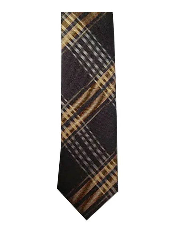 Gold Tartan Neck Tie