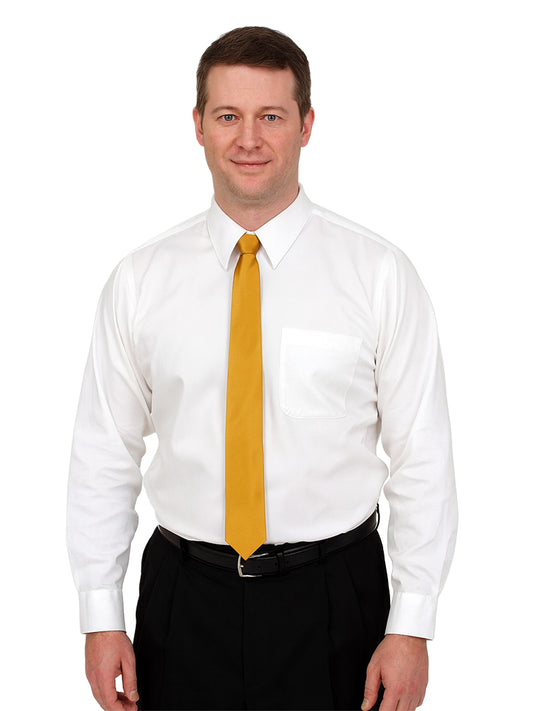Golden Satin Plain Neck Ties