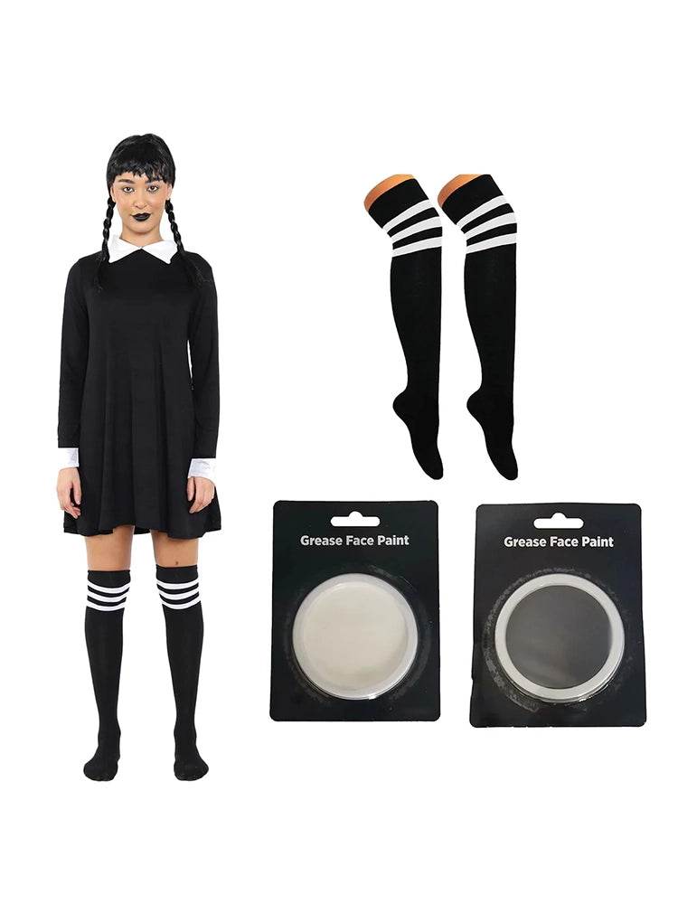 Gothic School Girl Halloween Set - thefancydress.co.uk