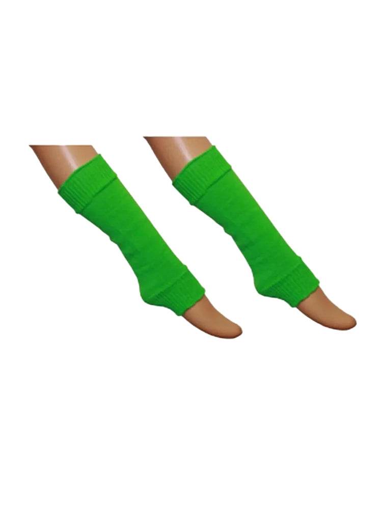 Girls Neon Legwarmers - thefancydress.co.uk