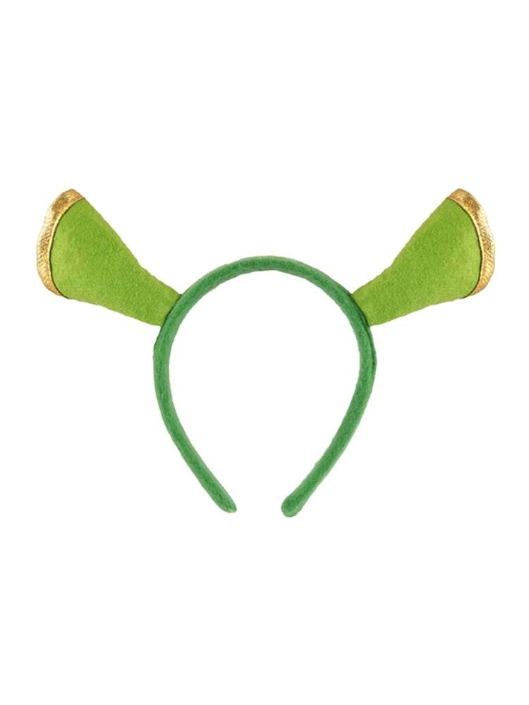 Green Shrek Ogre Ears Headband - thefancydress.co.uk