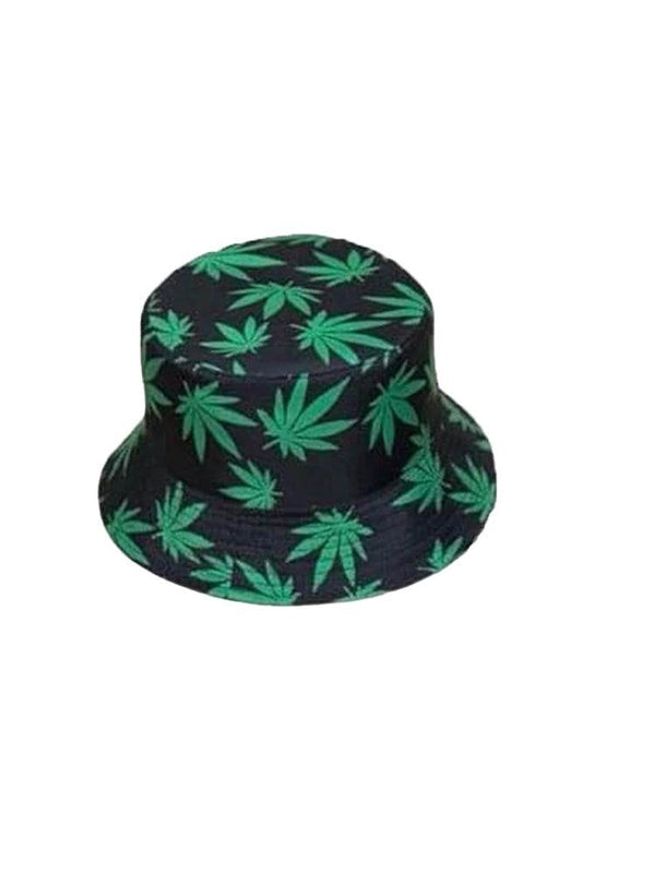 Green Leaf Bucket Hat - thefancydress.co.uk