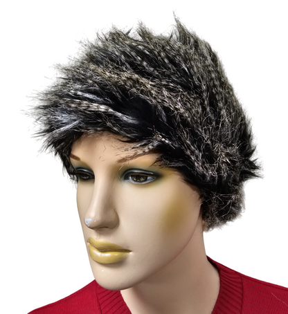 Grey Faux Fur Hat