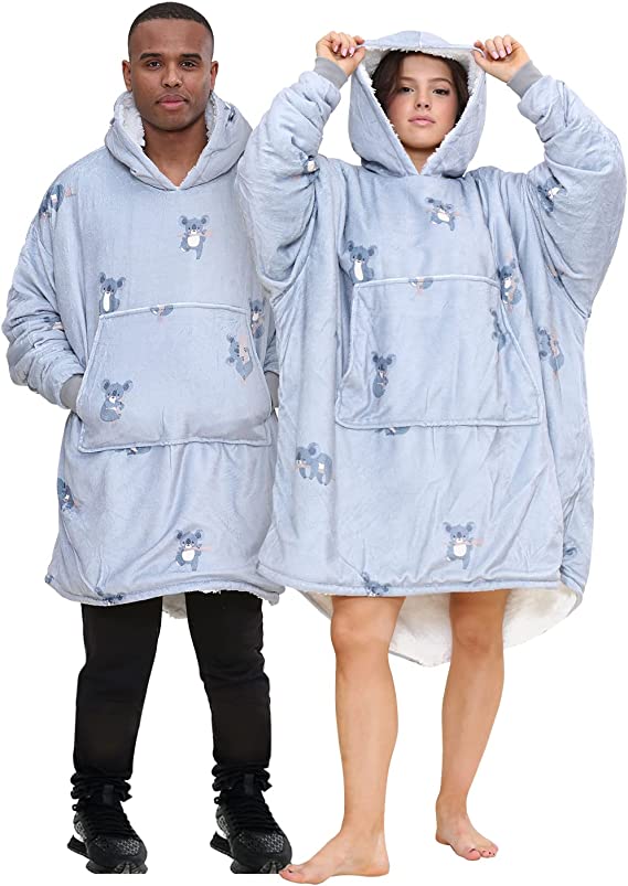 Grey Koala sherpa fleece