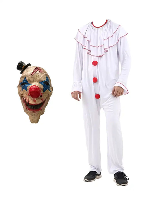 Halloween Killer Clown Mask & Costume
