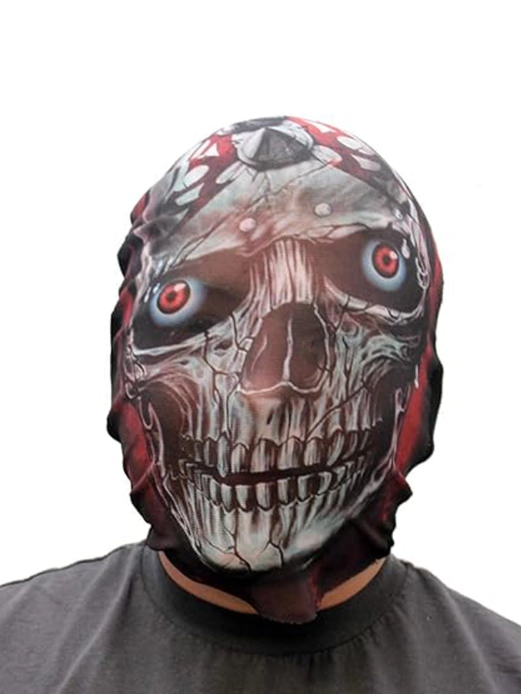 Halloween Mesh Mask Devil Skull