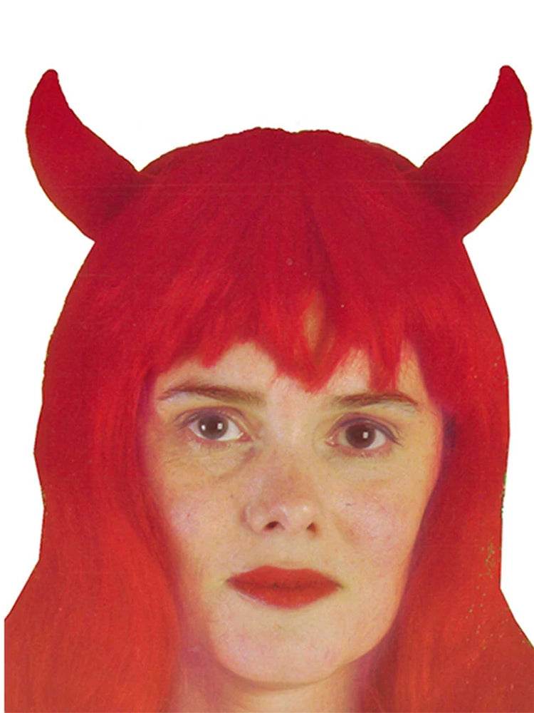 Halloween Red Devil Wig - thefancydress.co.uk