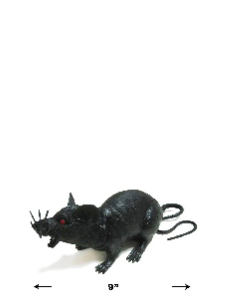 Halloween Scary Rat – 20cm Black Decoration