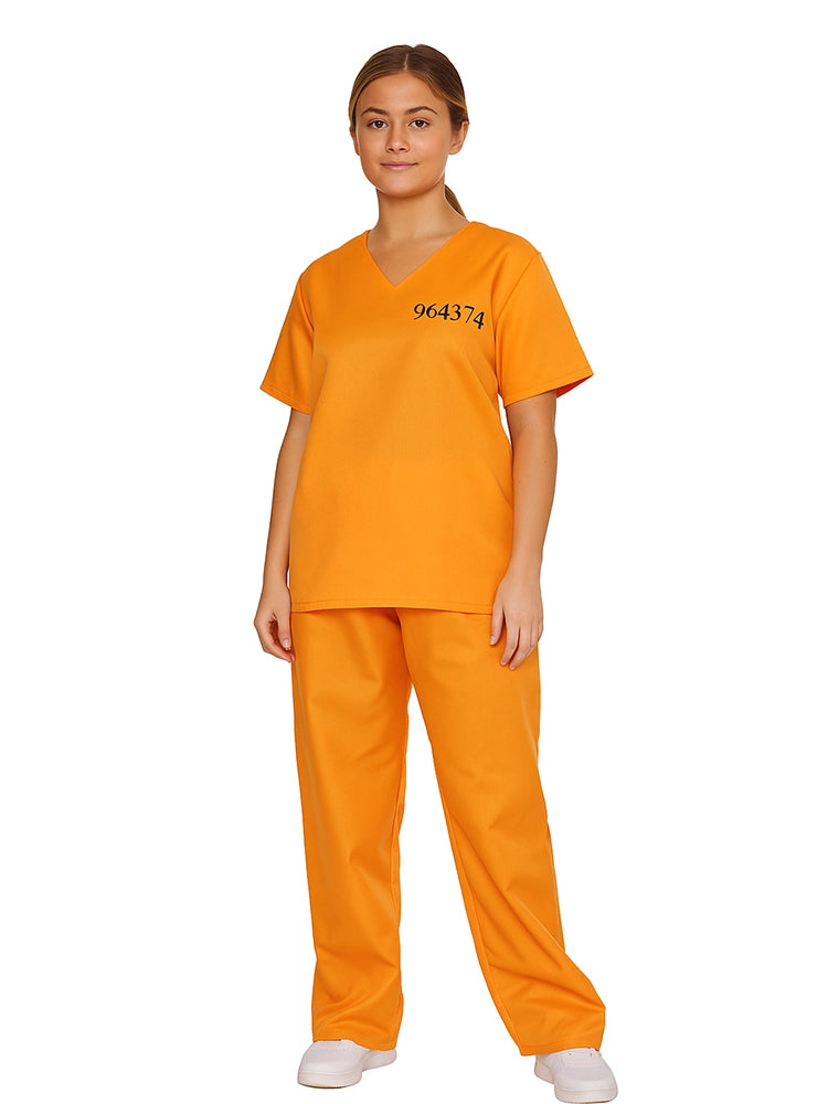 Halloween Women Prisoner Suit
