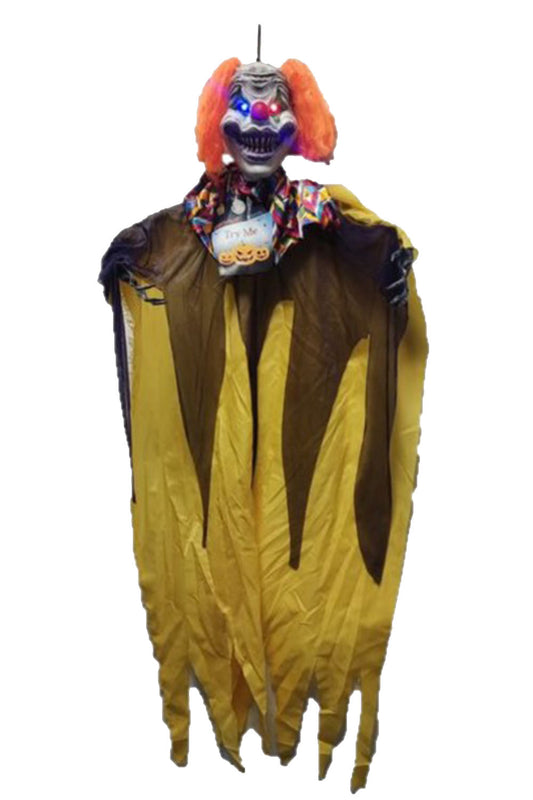 Halloween Clown W/Light-Up Eyes 125cm Hanging