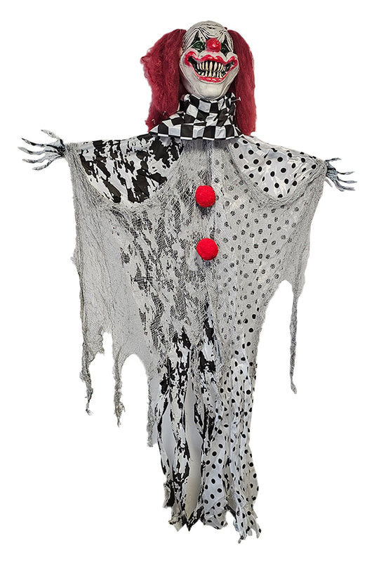 Halloween Clown W/Light-Up Eyes 130cm Hanging