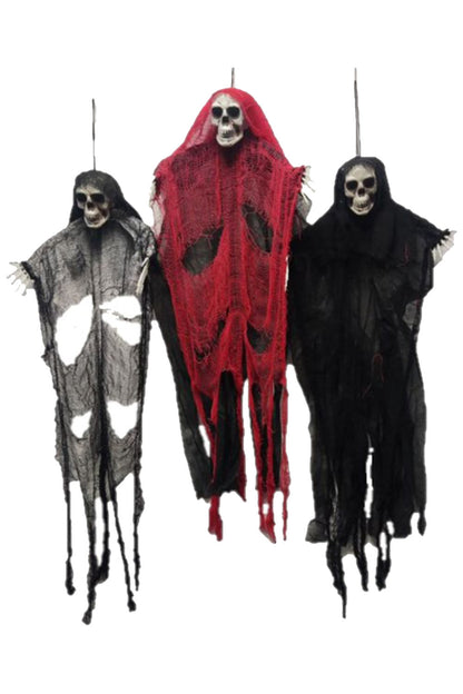 Halloween Skull Reaper 90cm 3 Assorted Hangings
