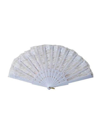 Handheld Foldable Lace Fans - thefancydress.co.uk