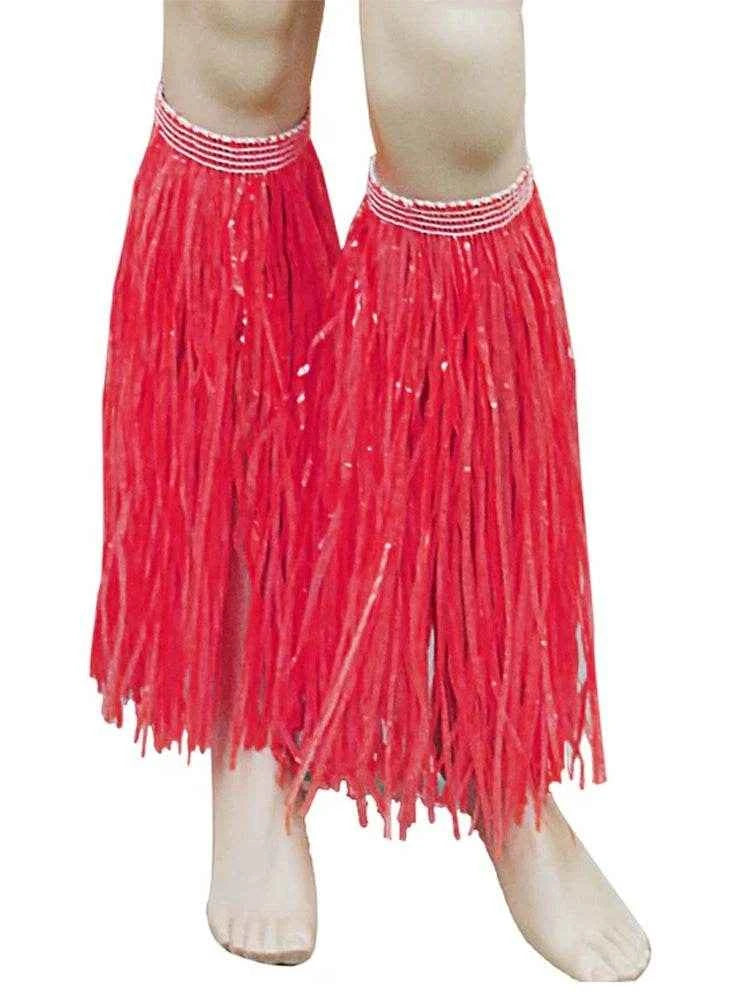 Hawaiian Hula Straw Leg Cuffs