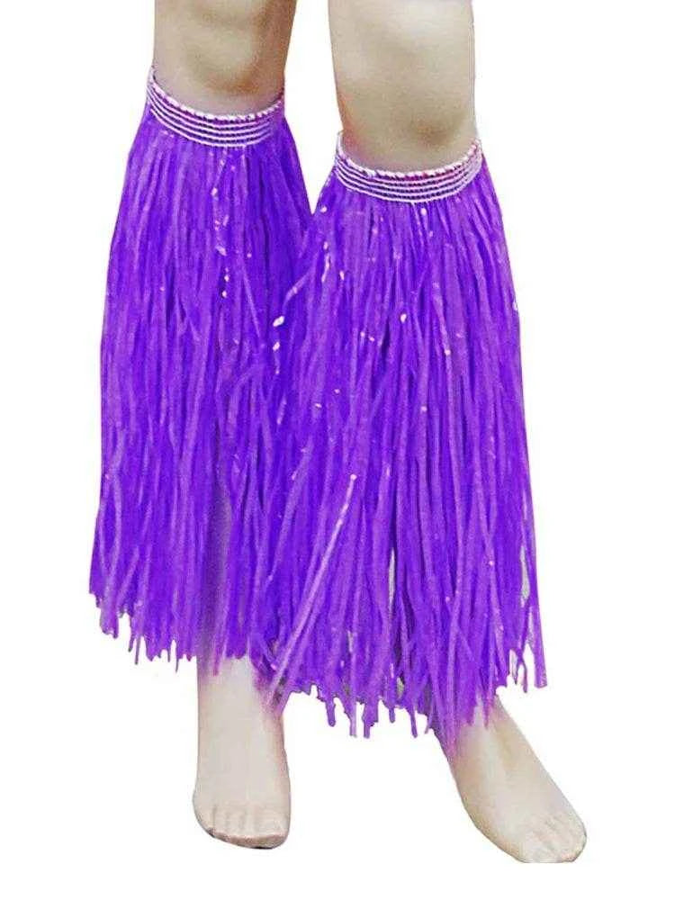Hawaiian Hula Straw Leg Cuffs