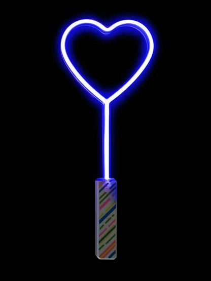 Heart Shape Light Up Wand (Random Color) - thefancydress.co.uk