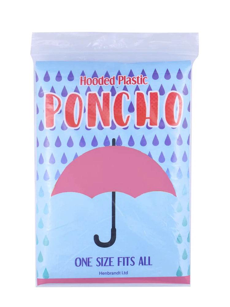 Hooded Plastic Poncho - thefancydress.co.uk
