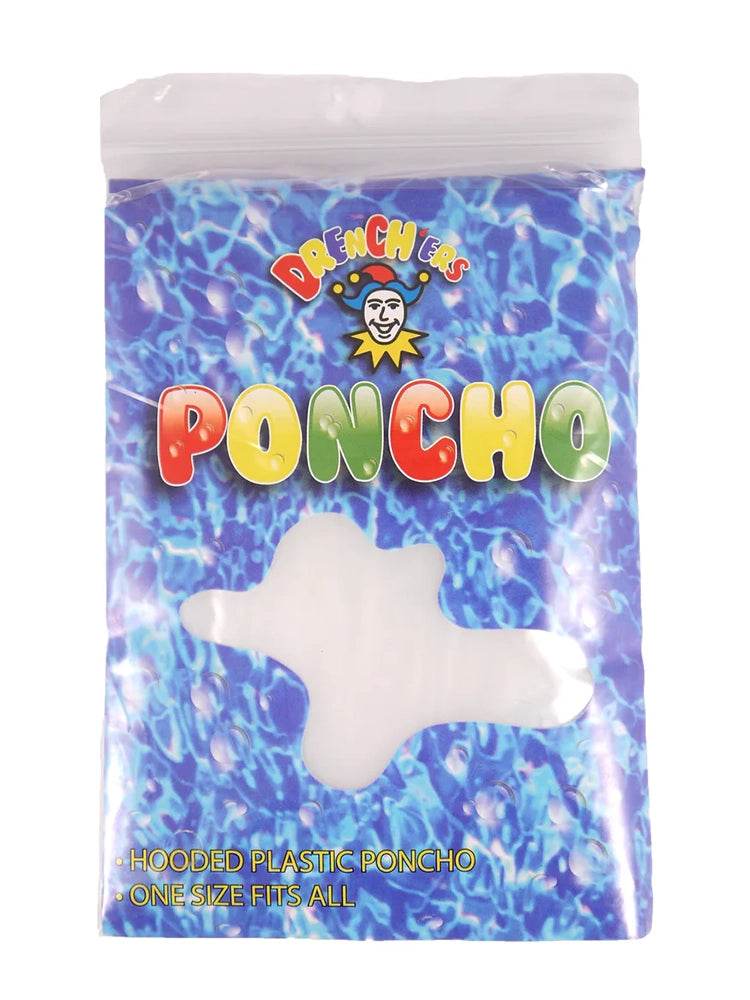 Hooded Plastic Poncho - thefancydress.co.uk