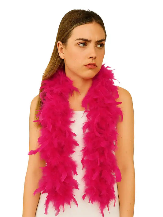 Elegant Hot Pink Fuchsia Feather Boa – 150cm